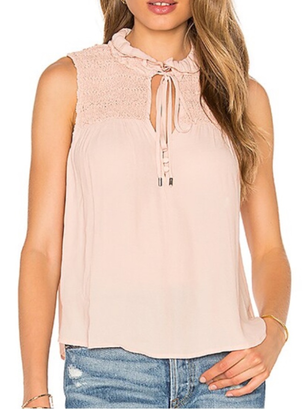 Free People Ruffle Me Up Tank